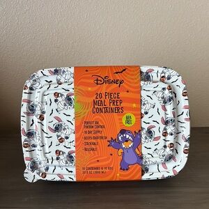 Disney Halloween Meal Prep Containers - White, Black, and Orange